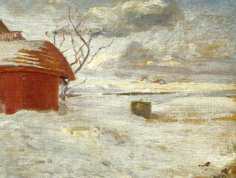 Anna Ancher snelandskab Norge oil painting art